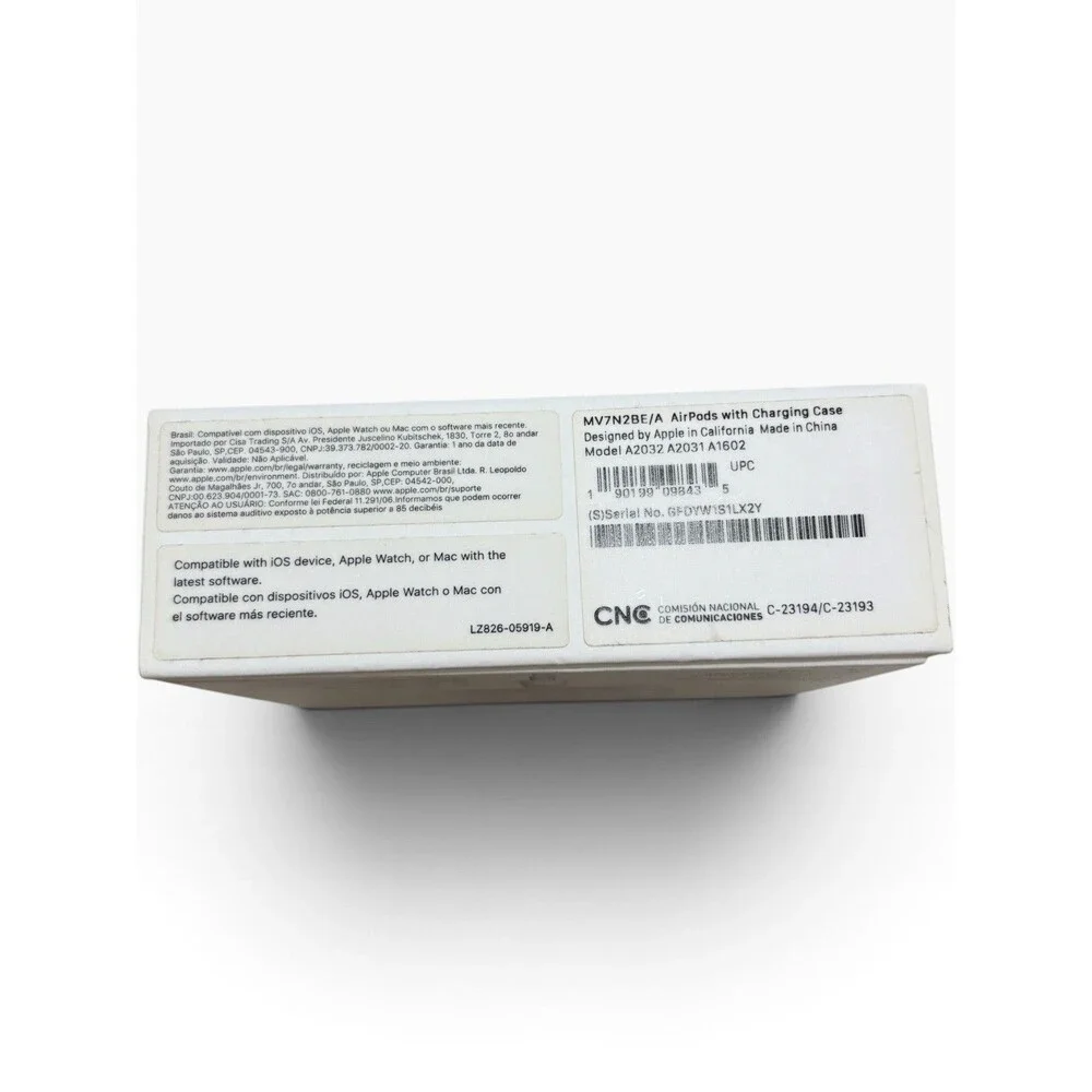 Apple AirPods 2nd Generation Empty Box Only With Manual Genuine